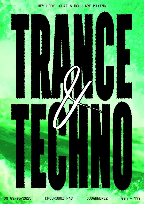 Affiche de l'évènement Nuit au Pourq (Techno & Trance)